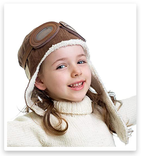 Happy Will Pilot Aviator Fleece Warm Hat For Kids