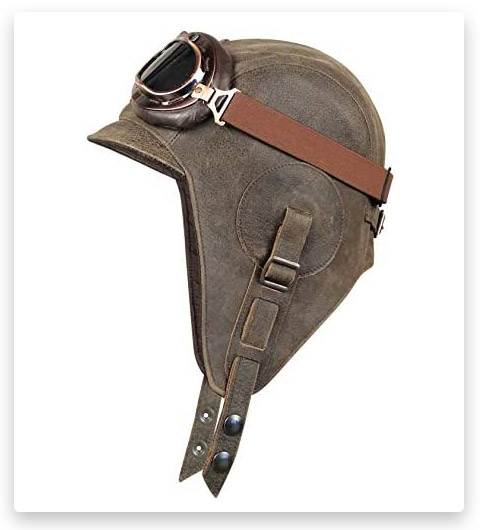 Cote Cuir Leather Aviator Hat