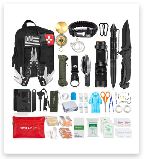 DOMNIU 200Pcs Emergency Survival Kit