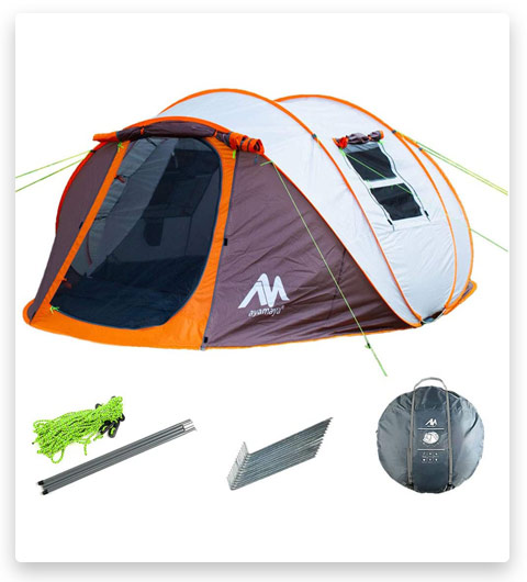 Ayamaya Pop Up Tents with Vestibule for 4 to 6 Person