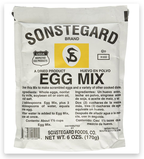 Powdered Eggs Dried Egg Mix for Scrambled Eggs, Baking, Camping 6 oz by Sonstegard