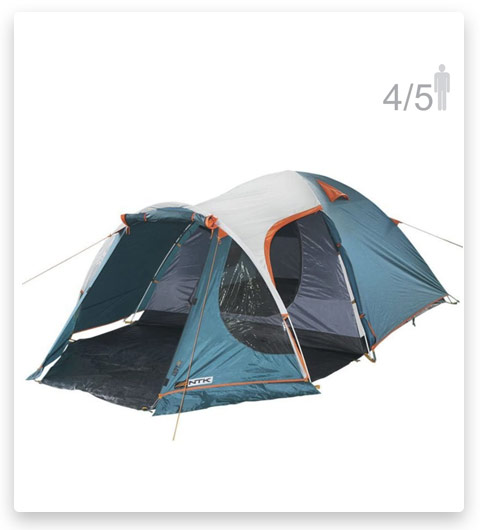 NTK INDY GT 4 to 5 Person 12.2 by 8 Foot Outdoor Dome Family Camping Tent 100% Waterproof 2500mm