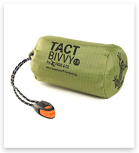 Tact Bivvy 2.0 Emergency Sleeping Bag, Compact Ultra Lightweight, Waterproof
