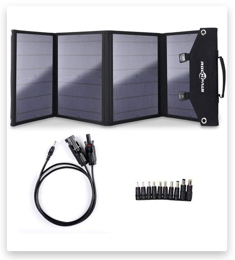 Rockpals 100W Foldable Solar Panel Charger for Suaoki Portable Generator