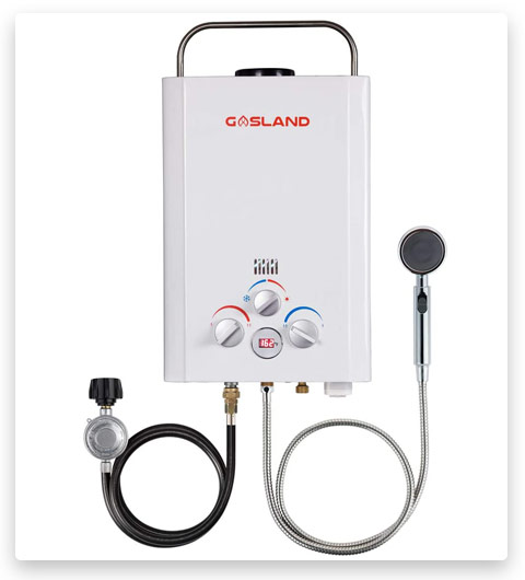 Tankless Water Heater, GASLAND Outdoors BE158 1.58GPM 6L Outdoor Portable Gas Water Heater