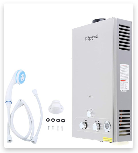 Ridgeyard Digital Display Natural Gas Tankless Instant Hot Water Heater