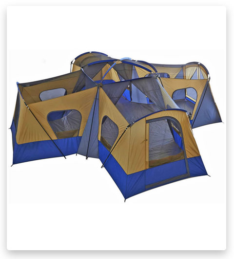 BONUS: Fortune Shop Family Cabin Tent (14 Person Base Camp 4 Rooms)