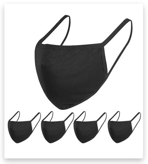 5PCS Fashion Protective, Unisex Black Dust Cotton