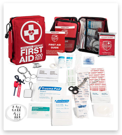 200-Piece Professional First Aid Kit for Home, Car or Work