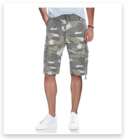 RAW X Men’s Belted Cargo Shorts