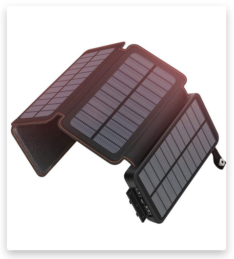 Solar Charger 25000mAh ADDTOP Waterproof Power Bank