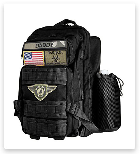 Tactical Dad Black Diaper Tactical Baby Bag Backpack