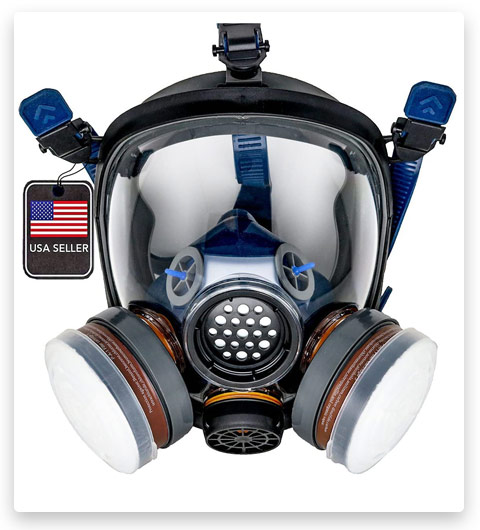 PD-100 Full Face Organic Vapor Respirator & Gas Mask