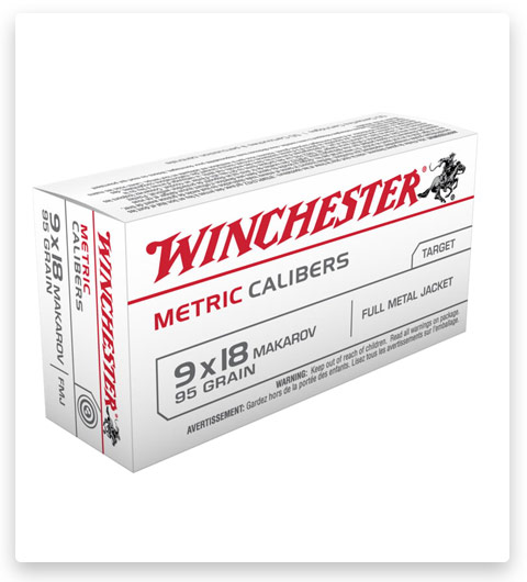 Winchester USA HANDGUN METRIC CALIBERS 9x18mm Makarov