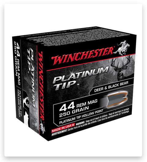 Winchester PLATINUM TIP HOLLOW POINT 44 Magnum Ammo 250 grain
