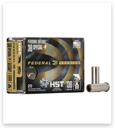 Federal Premium Centerfire Handgun 38 Special +P Ammo 130 grain