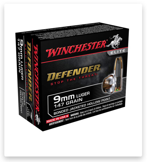 Winchester DEFENDER HANDGUN 9mm Luger 147 Grain
