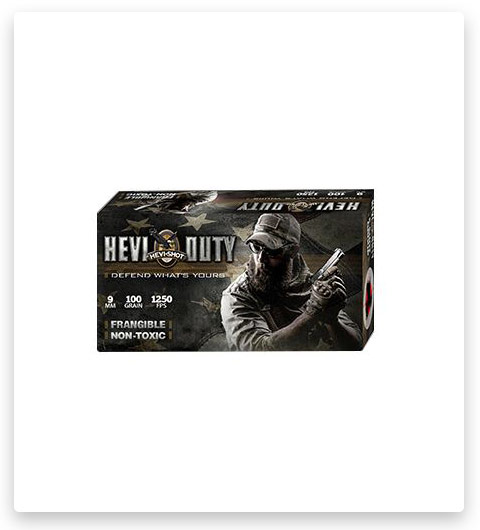 HEVI-Shot HEVI-Duty 9mm Ammo 100 Grain