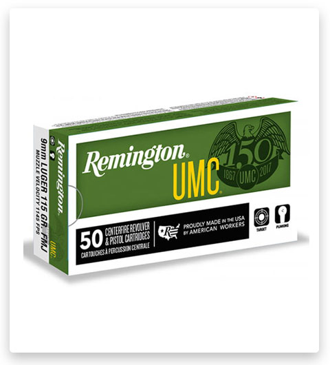 Remington UMC Handgun Ammo 9mm Luger 147 Grain