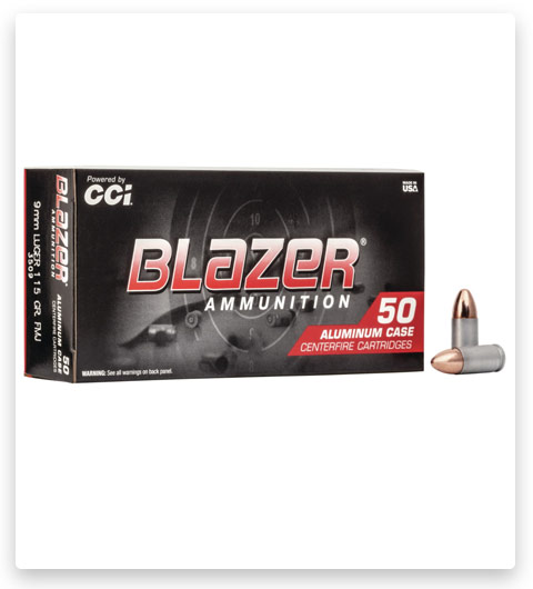 CCI Ammunition Blazer Aluminum 9mm Luger Ammo