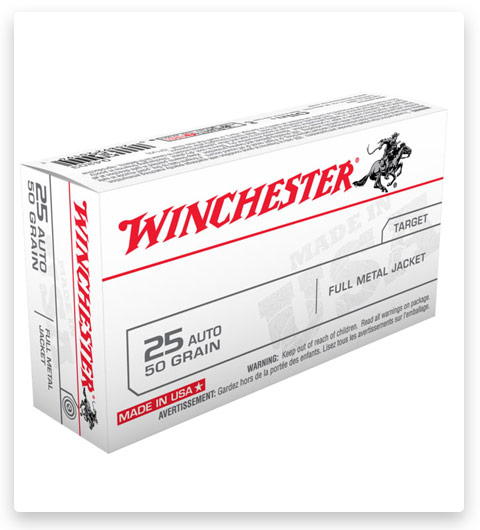 Winchester USA HANDGUN .25 ACP 50 grain