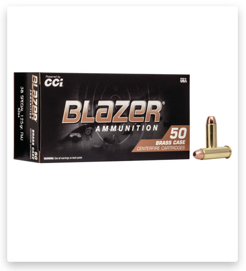 CCI Blazer Brass 38 Special Ammo 125 grain