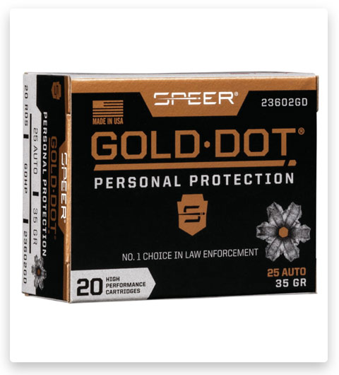 Speer Gold Dot .25 ACP 35 grain