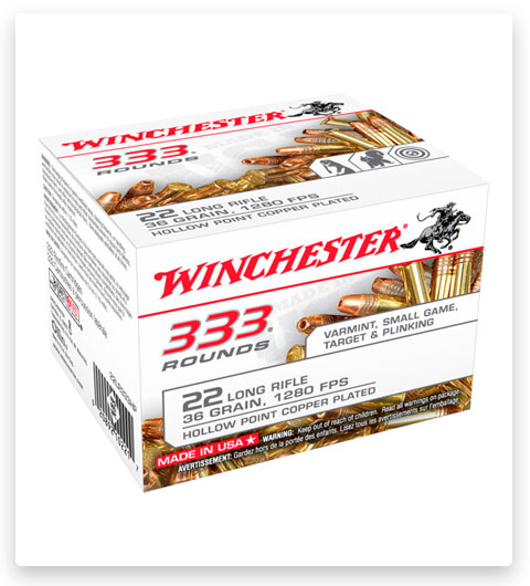 Winchester 333 22 Long Rifle Ammo 36 grain