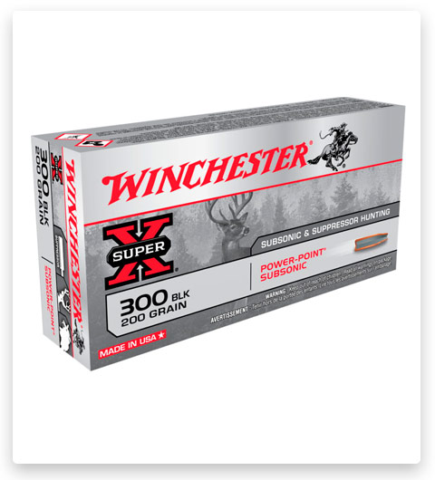 Winchester SUPER X SUBSONIC EXPANDING 300 AAC Blackout Ammo 200 grain