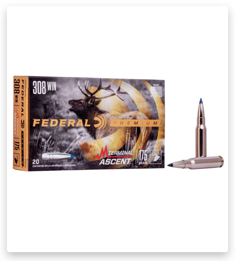 Federal Premium TERMINAL ASCENT 308 Winchester Ammo 175 grain