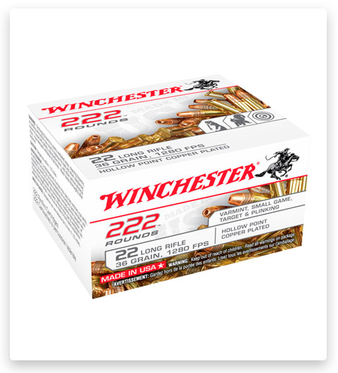 Winchester 222 22 Long Rifle Ammo 36 grain