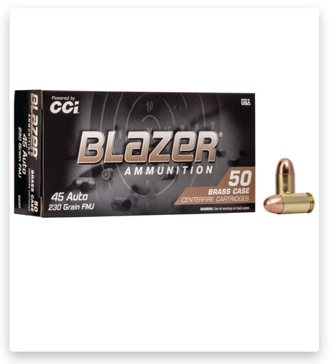 CCI Blazer Brass 45 ACP Ammo 230 grain