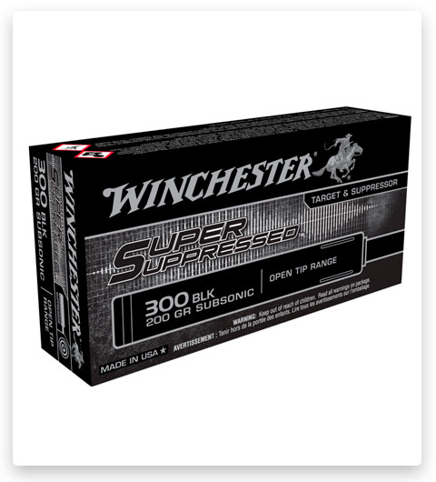Winchester SUPER SUPPRESSED 300 AAC Blackout Ammo 200 grain