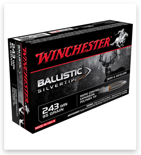 Winchester BALLISTIC SILVERTIP 243 Winchester Ammo 95 grain