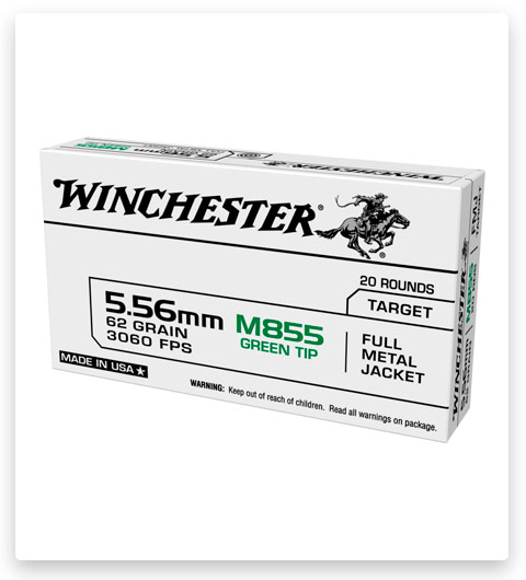 Winchester USA RIFLE 5.56x45mm NATO Ammo 62 Grain