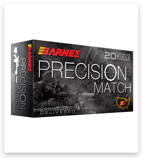 Barnes Precision Match 5.56x45mm NATO Ammo 85 grain
