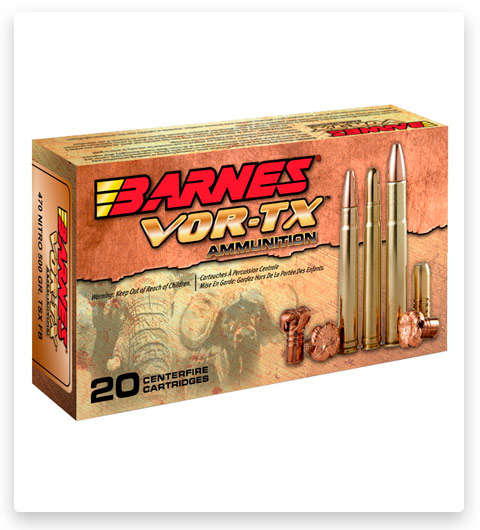 Barnes Vor-Tx Safari Centerfire 416 Remington Magnum Ammo 400 grain