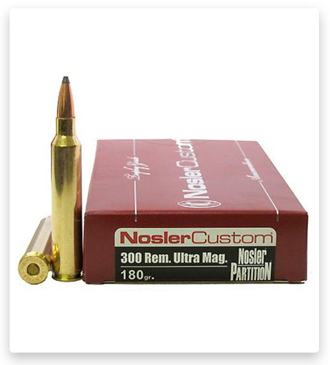 Nosler Custom 300 Remington Ultra Magnum Ammo 180 Grain