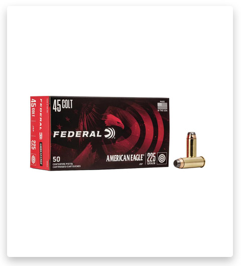 Federal Premium American Eagle Handgun 45 Colt 225 Grain JSP Brass Cased Centerfire Pistol Ammunition