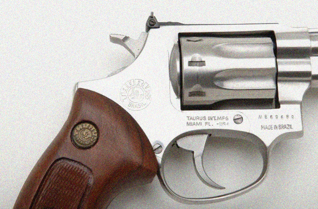 Where is the model number on a Taurus revolver?