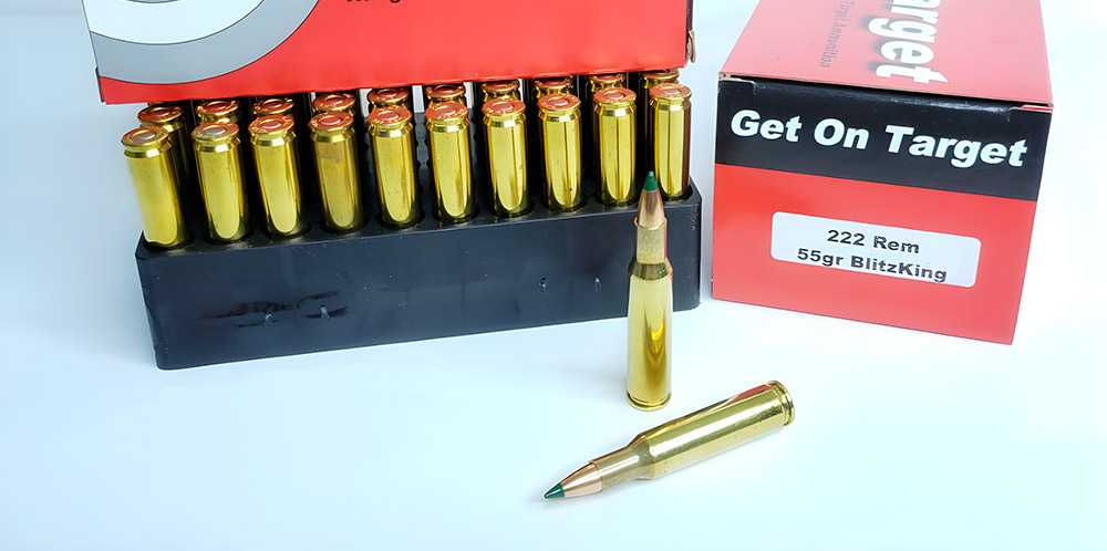 Bullet type of 222 Remington ammo