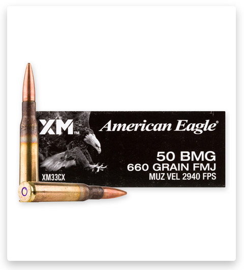 FMJ – Federal American Eagle – 50 BMG – 660 Grain – 10 Rounds