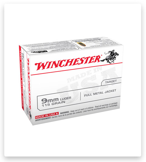 FMJ -Winchester USA - 9 mm Luger - 115 Grain