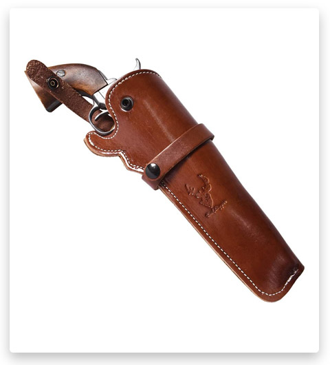 BlueStone Safety Mahogany Western Leather Revolver Holster